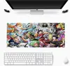 Mouse Pad Grande One Piece Anime Luffy Zoro Boa Hancock Tapete Longo para Mesa de Computador Mouse Pad Antiderrapante Silencioso