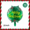 Bola de Navidad transfronteriza de 18 pulgadas MerryCrhistmas fiesta temática de invierno Noche de Navidad decoración con globos de película de aluminio