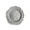 Plato de cristal con galvanoplastia creativa de estilo europeo, plato de fruta occidental con relieve de plata para fiesta, boda, plato de copo de nieve irregular