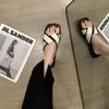 Pantuflas Planas de Hada para Mujer Verano para Exterior 2023 Celebridad de Internet Estilo Francés Estilo Chanel de Alta Gama Sandalias de Playa para la Costa