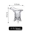 Taza Negra Emperador Gradiente Mate Creativa Antigua Taza de Jazz Hogar Retro Taza de Té con Leche Qin Shihuang Taza Antigua de Tres Patas
