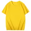 Camiseta de algodón CVC 10%, unisex, corte holgado, manga corta, camiseta básica, camiseta, impresión de logo personalizado, color liso, camiseta de publicidad cultural