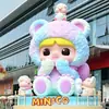 Esculturas grandes de animales de dibujos animados en fibra de vidrio, figuras abstractas y de formas únicas personalizadas, piezas decorativas populares para centros comerciales y paisajes de parques