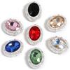 Cuentas Ovaladas de Pedrería de Colores Nuevas Transversales con Agujero Cuentas de Corazón Accesorios para Cadena de Teléfono Móvil DIY Listos para la Venta