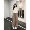 Outono de 2026 Novo Estilo HK26138 Versão Composta Calça Longa Imitação de Linho M-5XL HK26976-Especial P22