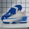 Zapatos Profesionales de Fútbol, Resistentes al Desgaste para Hombre, Tejido Fly-Knit de Caña Alta, Suela de Goma con Tacos, Amortiguación Ligera, Transpirables, Zapatos para Correr con Amortiguación