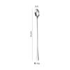 Colher de Mexer de Aço Inoxidável 304 com Cabo Longo 1010 Colher de Gelo 19/24/28cm Colher de Café Mel Sobremesa de Alto Valor