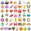 50 Piezas de Pegatinas de Graffiti Creativas Mixtas de Arcilla de Compra Directa Transfronteriza para Botellas de Agua, Patinetas, Materiales de Decoración Impermeables DIY