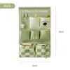 Bolsa Colgante de Almacenamiento para Mesita de Noche de Tela de Algodón y Lino, Bolsa Organizadora de Artículos Varios y Snacks para Pared de Dormitorio, Bolsa de Almacenamiento para Pared