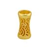 Prata Esterlina S925 Banhada a Ouro Vazada Junta de Bambu Furo Reto Acessórios de Prata Artesanal DIY Joias Tecelagem Acessórios para Joias de Mão