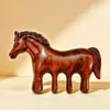 Peine de Sándalo con Forma de Caballo para Masaje de Meridianos, Set en Caja de Regalo, Buena Suerte y Prosperidad, Regalo para Personas Mayores