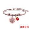 Pulsera de acero inoxidable con diseño de hueso de serpiente transfronterizo europeo y americano, regalo festivo de Apple para el Día del Maestro, pulsera de acero de titanio con letras al por mayor