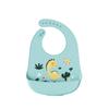 Babador de Silicone para Bebê Comer Impermeável Super Macio Babador Grande para Saliva Infantil Sem Lavagem Fácil de Limpar