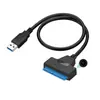 Cable Adaptador USB 3.0 a Disco Duro SATA con Lector Convertidor DC para Unidades de Estado Sólido de 2.5/3.5 pulgadas