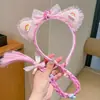 Diadema Trenzada Peluca Infantil Dibujos Animados Mi Pequeño Pony Diadema Peluca 2025 Nueva Niña Kuromi Diadema Falsa Trenza
