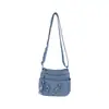 Bolso Cruzado de Moda Estilo Hong Kong Transfronterizo para Mujer Bolso Tote de Mezclilla Resistente al Desgaste Casual Retro Bolso de Hombro Único Versátil para Salir