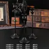 Suporte de Vela Decoração de Casa Arte em Ferro Castiçal Estilo Europeu Vintage Jantar à Luz de Velas Metal de Alta Qualidade Decoração de Mesa de Jantar Ornamento Adereço