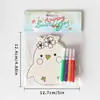 Borde de Madera Pascua DIY Hecho a Mano Pizarra de Bocetos Pintura para Niños Decoraciones de Madera Hechas a Mano Pizarra de Bocetos Pintada Creativa Rompecabezas