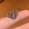 Anillos vintage apilables estilo palacio, únicos y de nicho, anillos vintage para el dedo índice para mujer, sensación de alta gama, anillos abiertos ajustables