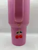 Chaveiro de Gel de Liga da Copa Stanley Corrente de Copo Chaveiro de Cereja Pingente para Bolsa Mochila Acessórios Decorativos