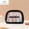Bolsa Cosmética Transparente de PVC para Viaje Neceser de PU Mate Bolsa de Almacenamiento para Baño y Natación Bolsa de Almacenamiento de Gran Capacidad para Mujeres