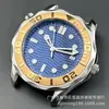 Relógio masculino estilo executivo com movimento chinês NH35, um modelo popular para exportação, apresentando um movimento mecânico totalmente automático e um mostrador luminoso