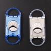 Tijeras para Cigarro de Plástico Transparente Cortadores de Doble Hoja de Acero Inoxidable Afilados Portátiles Accesorios para Cigarro de Viaje para Hombre