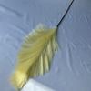 Único Feather em forma de leque Não. 2 Simulação verde planta seda pano planta bouquet decoração interior estilo nórdico