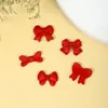 Manicure Estilo Japonês Joia de Laço Liga de Zinco Decoração de Unha Laço Vermelho Misturado Fita Adesivos de Unha com Acabamento Metálico