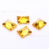 Gema artificial de calidad 5A, zirconio rectangular de ángulo recto 04# dorado 05# dorado intenso, piedra desnuda, zirconio al por mayor