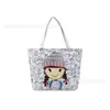 Bolsa de Ombro para Mulheres, Bolsa Tote de Grande Capacidade, Clássica ao Ar Livre Prática Versátil Estampada Bolsa Tote de Ombro Lona Transversal