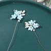 Color dopamina color perla combinación pequeño flor racimo de flores diy tejido a mano horquilla con cuentas accesorios para el cabello aretes al por mayor