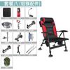 Silla de Pesca Reclinable Multifuncional Taburete Plegable Ultraligero Portátil Plataforma de Pesca en Balsa Asiento de Pesca Silla de Pesca Todo Terreno Estilo Europeo