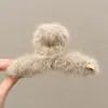 Pinza de Garra de Peluche de Dibujos Animados Dulce para Mujer Pinza para el Cabello de la Parte Posterior de la Cabeza Estilo Coreano Exquisita Pinza de Tiburón Pinza para Moño Pinza de Pelo