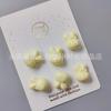 Nuevos accesorios de cuentas sueltas acrílicas de color macarrón para hacer tú mismo, pequeños accesorios para el cabello de conejo fresco, collar, cadena para teléfono móvil, lote de material