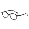 18168 En Stock Gafas Nerd Artísticas Marco Tr90 Montura Ovalada Gafas Lisas Retro Gafas de Prescripción con Prescripción