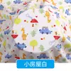 Algodão Seda Tecido de Algodão Artificial Seda de Amora Roupas Étnicas Desenho Animado Infantil Tecido para Pijama de Bebê Verão Outros Estampagem e Tingimento