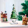 Adorno de cristal con forma de árbol de Navidad incrustado con diamantes, artesanía creativa, decoración de escritorio, regalo de Navidad, suministro de Amazon