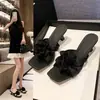 Sandálias de salto alto florais off-white estilo fada para mulheres, para uso externo no verão, combine com saias, chinelos elegantes de salto fino, sandálias de estilo delicado