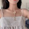 Colar Super Fada Borboleta com Franjas Feminino Design de Nicho Corrente de Clavícula Ins Joia de Gola Cyber Celebridade Japonesa e Coreana Feminino B131X