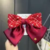 Accesorios para el Cabello de Niñas Pinza para el Cabello con Lazo Grande Nuevo Año Infantil Rojo Pequeño Pinza de Satén Fragante Tocado Flor para la Cabeza de Princesa