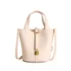 Yue Zi 2026 Outono Inicial Nova Bolsa Balde Portátil Versátil Simples Estilo Coreano Moda Casual Bolsa de Ombro Bolsa Transversal