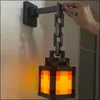 Luces ambientales para habitación infantil en stock: Linterna luminosa de Minecraft para la noche, linterna de juego recargable