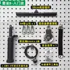 Polea de Aleación de Aluminio Set de Fitness para Mancuernas Caseras de Interior para Pájaros Grandes con Agujeros Ajustables para Remo, Press de Banca y Jalón de Polea Alta