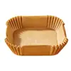 Papel especial para fritadeira a ar descartável de grau alimentício para atacado, papel especial quadrado, base para pizza, papel antiaderente para assar bolo