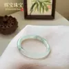 Pulsera redonda de jade verde de Tianshan, Xinjiang, Accesorios, Caja de regalo versátil, Venta al por mayor desde la zona turística