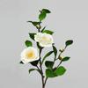 Nueva Flor Artificial Camelia de Doble Pétalo Decoración Floral para Mesa de Comedor de Sala de Estar Flor Artificial Decoración de Flor Seca Flor de Camelia de Simulación