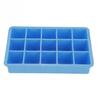 Bandeja de hielo de silicona transfronteriza de 15 rejillas cuadradas para cubitos de hielo domésticos con tapa, fácil de abrir. Fabricante de cajas de hielo.