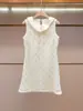 Shenzhen Nanyou Ropa Fina de Mujer Verano Nuevo Estilo Francés Moda Chaleco sin Mangas con Lentejuelas Resistente Vestido