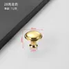 Puxador de Furo Único em Aço Inoxidável Dourado e Preto para Armários, Sapateiras, Puxadores de Porta em Formato de Cogumelo, Puxadores Redondos Simples para Gavetas e Móveis